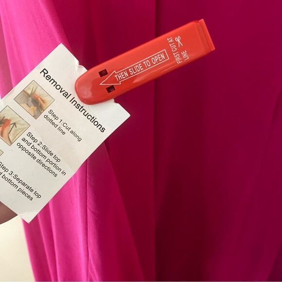 Mac Duggal High Neck Ruffle Hem Cape Mini Dress #55407 fuschia party wedding 10 - Picture 11 of 14